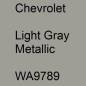 Preview: Chevrolet, Light Gray Metallic, WA9789.